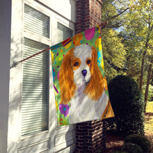 Load image into Gallery viewer, Cavalier Spaniel Easter Eggtravaganza Flag Canvas House Size