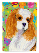 Load image into Gallery viewer, Cavalier Spaniel Easter Eggtravaganza Flag Canvas House Size