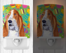 Load image into Gallery viewer, Basset Hound Easter Eggtravaganza Ceramic Night Light SS4873CNL