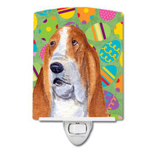 Load image into Gallery viewer, Basset Hound Easter Eggtravaganza Ceramic Night Light SS4873CNL