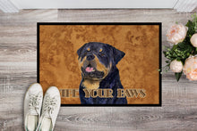Load image into Gallery viewer, Rottweiler Wipe your Paws Doormat - 24x36 Decorative Floor Mat – Indoor/Outdoor Rug with Artistic Flair SS4880JMAT