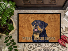 Load image into Gallery viewer, Rottweiler Wipe your Paws Doormat - 24x36 Decorative Floor Mat – Indoor/Outdoor Rug with Artistic Flair SS4880JMAT