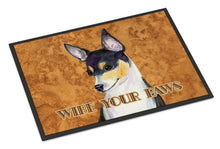 Load image into Gallery viewer, Toy Fox Terrier Wipe your Paws Doormat - 24x36 Decorative Floor Mat – Indoor/Outdoor Rug with Artistic Flair SS4882JMAT