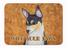 Load image into Gallery viewer, Toy Fox Terrier Wipe your Paws Machine Washable Memory Foam Mat SS4882RUG