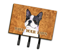 Load image into Gallery viewer, Boston Terrier Wipe your Paws Leash or Key Holder