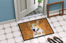 Load image into Gallery viewer, Bull Terrier Wipe your Paws Doormat - 24x36 Decorative Floor Mat – Indoor/Outdoor Rug with Artistic Flair SS4890JMAT