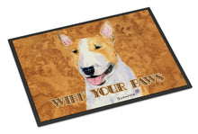 Load image into Gallery viewer, Bull Terrier Wipe your Paws Doormat - 24x36 Decorative Floor Mat – Indoor/Outdoor Rug with Artistic Flair SS4890JMAT