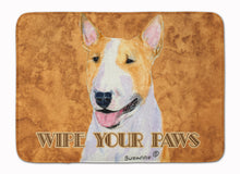 Load image into Gallery viewer, Bull Terrier Wipe your Paws Machine Washable Memory Foam Mat SS4890RUG