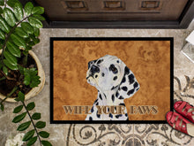 Load image into Gallery viewer, Dalmatian Wipe your Paws Doormat - 24x36 Decorative Floor Mat – Indoor/Outdoor Rug with Artistic Flair SS4892JMAT