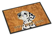 Load image into Gallery viewer, Dalmatian Wipe your Paws Doormat - 24x36 Decorative Floor Mat – Indoor/Outdoor Rug with Artistic Flair SS4892JMAT