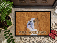 Load image into Gallery viewer, Bulldog English Wipe your Paws Doormat - 24x36 Decorative Floor Mat – Indoor/Outdoor Rug with Artistic Flair SS4893JMAT