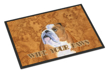 Load image into Gallery viewer, Bulldog English Wipe your Paws Doormat - 24x36 Decorative Floor Mat – Indoor/Outdoor Rug with Artistic Flair SS4893JMAT