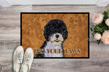 Load image into Gallery viewer, Portuguese Water Dog Wipe your Paws Doormat - 24x36 Decorative Floor Mat – Indoor/Outdoor Rug with Artistic Flair SS4894JMAT