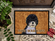 Load image into Gallery viewer, Portuguese Water Dog Wipe your Paws Doormat - 24x36 Decorative Floor Mat – Indoor/Outdoor Rug with Artistic Flair SS4894JMAT