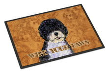 Load image into Gallery viewer, Portuguese Water Dog Wipe your Paws Doormat - 24x36 Decorative Floor Mat – Indoor/Outdoor Rug with Artistic Flair SS4894JMAT
