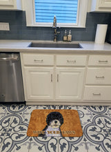 Load image into Gallery viewer, Portuguese Water Dog Wipe your Paws Machine Washable Memory Foam Mat SS4894RUG