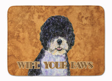 Load image into Gallery viewer, Portuguese Water Dog Wipe your Paws Machine Washable Memory Foam Mat SS4894RUG