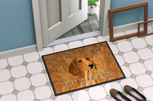 Load image into Gallery viewer, Red Dachshund Wipe your Paws Doormat - 24x36 Decorative Floor Mat – Indoor/Outdoor Rug with Artistic Flair SS4895JMAT