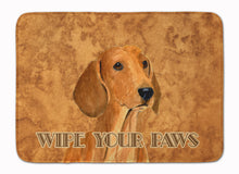Load image into Gallery viewer, Red Dachshund Wipe your Paws Machine Washable Memory Foam Mat SS4895RUG