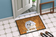 Load image into Gallery viewer, Puppy Cut Maltese Wipe your Paws Doormat - 24x36 Decorative Floor Mat – Indoor/Outdoor Rug with Artistic Flair SS4897JMAT