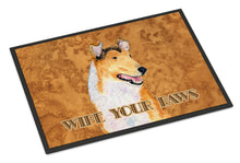 Load image into Gallery viewer, Collie Smooth Wipe your Paws Doormat - 24x36 Decorative Floor Mat – Indoor/Outdoor Rug with Artistic Flair SS4903JMAT