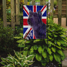 Load image into Gallery viewer, Skye Terrier with English Union Jack British Flag Garden Flag – Decorative Outdoor Yard Flag SS4905GF