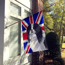 Load image into Gallery viewer, Japanese Chin with English Union Jack British Flag Flag Canvas House Size SS4909CHF