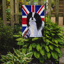 Load image into Gallery viewer, Japanese Chin with English Union Jack British Flag Garden Flag - Outdoor Decorative Yard Flag SS4909GF