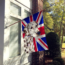 Load image into Gallery viewer, Dalmatian with English Union Jack British Flag Flag Canvas House Size SS4911CHF