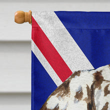 Load image into Gallery viewer, Dalmatian with English Union Jack British Flag Flag Canvas House Size SS4911CHF