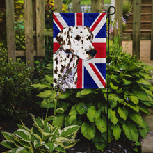 Load image into Gallery viewer, Dalmatian with English Union Jack British Flag Garden Flag - Outdoor Decorative Yard Flag
