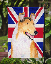 Load image into Gallery viewer, Collie Smooth with English Union Jack British Flag Garden Flag – Decorative Outdoor Yard Flag SS4912GF
