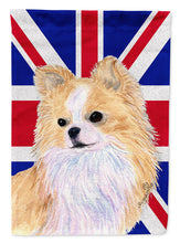 Load image into Gallery viewer, Chihuahua with English Union Jack British Flag Garden Flag - Outdoor Decorative Yard Flag SS4915GF