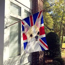 Load image into Gallery viewer, Chihuahua with English Union Jack British Flag Flag Canvas House Size SS4916CHF