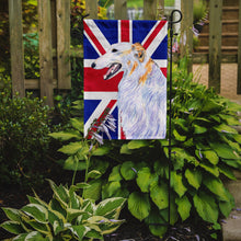 Load image into Gallery viewer, Borzoi with English Union Jack British Flag Garden Flag - Outdoor Decorative Yard Flag SS4917GF