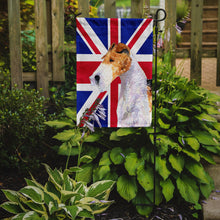 Load image into Gallery viewer, Fox Terrier with English Union Jack British Flag Garden Flag - Outdoor Decorative Yard Flag SS4920GF