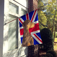 Load image into Gallery viewer, Doberman Natural Ears with English Union Jack British Flag Flag Canvas House Size SS4921CHF