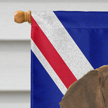 Load image into Gallery viewer, Doberman Natural Ears with English Union Jack British Flag Flag Canvas House Size SS4921CHF