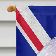 Load image into Gallery viewer, Maltese with English Union Jack British Flag Flag Canvas House Size SS4923CHF