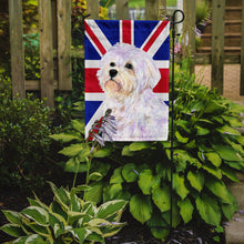 Load image into Gallery viewer, Maltese with English Union Jack British Flag Garden Flag - Outdoor Decorative Yard Flag