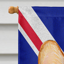 Load image into Gallery viewer, Corgi with English Union Jack British Flag Flag Canvas House Size SS4928CHF