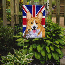 Load image into Gallery viewer, Corgi with English Union Jack British Flag Garden Flag – Decorative Outdoor Yard Flag SS4928GF