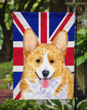 Load image into Gallery viewer, Corgi with English Union Jack British Flag Garden Flag – Decorative Outdoor Yard Flag SS4928GF