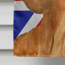Load image into Gallery viewer, Dachshund with English Union Jack British Flag Flag Canvas House Size SS4929CHF