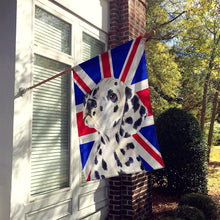 Load image into Gallery viewer, Dalmatian with English Union Jack British Flag Flag Canvas House Size SS4934CHF