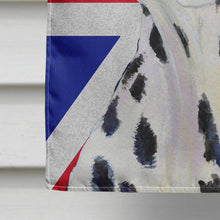 Load image into Gallery viewer, Dalmatian with English Union Jack British Flag Flag Canvas House Size SS4934CHF