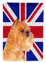 Load image into Gallery viewer, Brussels Griffon with English Union Jack British Flag Flag Canvas House Size SS4936CHF