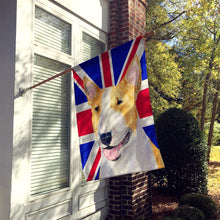 Load image into Gallery viewer, Bull Terrier with English Union Jack British Flag Flag Canvas House Size SS4938CHF