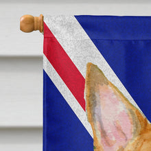 Load image into Gallery viewer, Bull Terrier with English Union Jack British Flag Flag Canvas House Size SS4938CHF