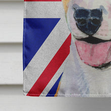 Load image into Gallery viewer, Bull Terrier with English Union Jack British Flag Flag Canvas House Size SS4938CHF